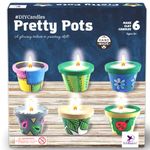 TOYKRAFTT Pretty Pots Painting and Candle Making Art and Craft Kit for Girls Age 9-12 - DIY Creative Activity Set for Kids 8-12 - Birthday Gift for 8 9 10 11 Year Old Girl - Pottery Painting Project