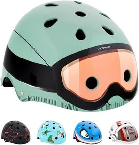 Hornit Mini Lids Casque Multi Sports Enfant avec éclairage arrière LED | Certifié CPSC pour Velos, Skateboard et Rollers| Entièrement réglable pour Le Confort et la sécurité (Small, Military)