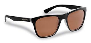 Flying Fisherman Fowey Polarized Sunglasses with Crystal Black Frame and Copper Lenses