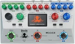MOOER Ocean Machine II Premium Dual Delay, Reverb and Looper Pedal Professional Ambient Pedal for Multiple Instruments, Guitar, Bass, Keyboards