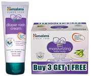 Himalaya Diaper Rash Cream,100gm & Himalaya Extra Moisturizing Baby Soap (300g),buy 3 get 1 free(4N X 75g)