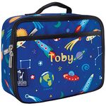 Wildkin Boy's Personalised Lunch Boxes | Personalised Space Lunch Bags Lunch Boxes for Boys | Personalised Space Lunch Boxes (Space)