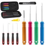 URMECCH Pin Removal Tool Kit Depinning Tools for Mechanics Automotive Electrical Terminals Connector Deutsch Pin Extractor, Hook Set and Brake Fluid Tester