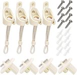 Lihopefe New Bungee kit + end Cap, Universal Replacement Installation Accessories for Indoor/Outdoor Sunshade and Roller Blinds (2 Set, Beige)