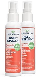 Wondercide - Mosquito, Tick, Fly, and Insect Repellent with Natural Essential Oils - DEET-Free Plant-Based Bug Spray and Killer - Safe for Kids, Babies, and Family - Peppermint 2-Pack of 4 oz Bottle