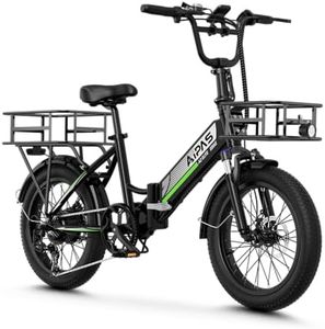 Aipas A2 Folding Electric Bike for Adults, 20" Fat Tire Commuter Ebike