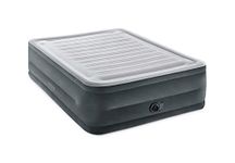Intex Dura-Beam Deluxe Comfort-Plush Air Mattress with Built-in Electric Pump(Queen Size 22" inch)