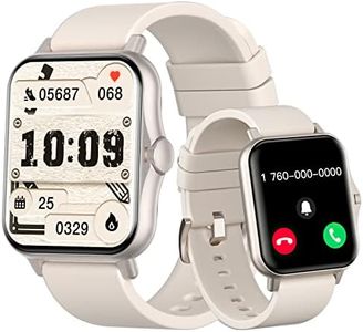 Smart Watch with Bluetooth Call Receive/Dial for Men Women,1.85" TFT HD Touch Screen Fitness Tracker, Smartwatch with Heart Rate Blood Oxygen Blood Pressure Sleep Monitor AI Voice for Android & iPhone