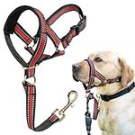 Dog Head Collar, No Pull Stylish Head Halter for Heavy Pullers, Gentle Dog Face Harness Stops Pet Pulling and Choking on Walks for Medium Large Aggressive Dogs