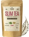 SLIM TEA - Morning Energy Booster - Detox Tea - Moringa, Green Tea, Mate, Ginger, Hibiscus, Horsetail, Dandelion, Guarana, Pineapple, Cardamom - Antioxidants - All Natural Herbal Tea Infusion 100g