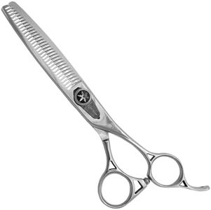 Shinobi Grooming Shear By Kenchii Grooming Professional Dog Grooming Scissors (32 Tooth Thinner)