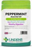 Lindens Peppermint Oil 50mg Capsules - 100 Pack - Essential Oil of Peppermint Supporting Healthy Digestion. - UK Manufacturer, Letterbox Friendly