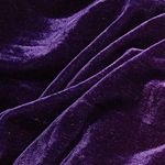 Stretch Velvet Fabric 12 Colors 62" Wide for Sewing Apparel Upholstery Curtain by 2 Yard (Two Yard Pupple)