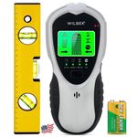 Revolutionary 5-in-1 Stud Finder with High-Precision Microprocessor Chip & HD LCD - Includes Exclusive 9" Magnetic Level Tool - Perfect for Accurate Wood, Metal & AC Detection