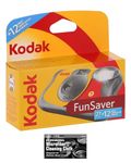 Bundle of Kodak Funsaver 35mm One-Time Single-Use Disposable Camera (ISO-800) with Flash - 39 Exposures with Microfiber Cloth