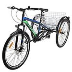 H&ZT Adults Mountain Tricycles, 24"