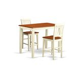 3 Pc counter height pub set - Kitchen dinette Table and 2 Kitchen bar stool.