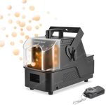 MOKA LED Fog Bubble Machine 3-in-1 Bubble Fog Machine with RGB Lights 400W Remote Control Smoke Machine for Halloween Party Christmas Holiday Events
