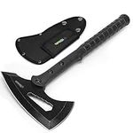 Tactical Tomahawk, Throwing Axe with Sheath, Camping Hatchet with Spike, Nylon Fiber Handle for Outdoor Survival Hiking Camping