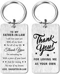 Jzxwan Father In Law Gifts from Daughter In Law, Father-in-Law Birthday Gifts, Father Law Keychain, Father-in-law from Daughter-in-law