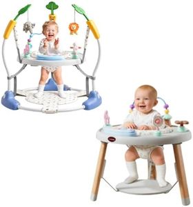 CuddoBaby Baby Jumper 4-Stage Convertible |Montessori -Inspired| Blue