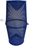 Minnow, Crawfish Trap 1/4" mesh, Blue Coated, Heavy Duty Metal, 16.5" Long, Catch All Minnow for Bait.