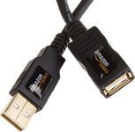 Amazon Basics USB 2.0 Extension Cable - A-Male to A-Female Cord, 6.5 Feet (2 Meters), 10-Pack