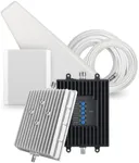 SureCall Fusion4Home Max Cell Signal Booster with Extended Range Tech up to 6500 sq ft, 5G/4G LTE Multi-User, Verizon, AT&T, Sprint, T-Mobile, Yagi Panel Antennas, FCC Approved, USA Company