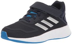 adidas Unisex-Baby Duramo 10 Running, Ink/Silver Metallic/Blue Rush, 6