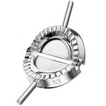 Best Utensils Stainless Steel Empanada Press Ravioli Mold Pierogi Dumpling Maker Wrapper Pastry Dough Cutter Kitchen Accessories (XL: 6 inch)