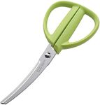 Kai House Select Kitchen Scissors with Curved Case, Green DH2052
