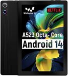 ROWT Tablet 10 inch Android 14, Octa-Core, 10GB RAM 64GB ROM 1TB Expandable, Widevine L1, 1280x800 IPS Touchscreen, BT 5.4, Dual Camera with Flash (Black)