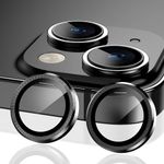 CELLMASTER iPhone 15 Camera Lens Protector Compatible for 15/15 Plus iPhone Accessories Black