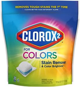 Clorox 2 for Colors, Clorox Laundry Additive Pod, Stain Remover, Odor Eliminator and Color Brightener Liquid Additive Pod, 20 Count (Pack of 6)