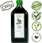 Ol’Vita: Cold Pressed Hemp Seed Oil – Raw Unrefined NO Additives – Pure and Natural Supplement 500ml