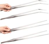 Long Tweezers 15 inch - 4 Pcs Stain