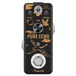 Amuzik Pure Echo Guitar Effect Pedal Analog Digital Delay Effects Pedals for Clear Normal Reverse 3 Modes with Ture Bypass Mini Size