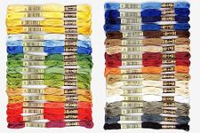 DMC 117F25-HDC Embroidery Home Decor Floss Pack, Assorted Color, 8.7-Yard, 36/Pack