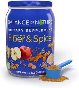 Balance of Nature Fiber & Spice - Psyllium Husk, Flax Seed, Turmeric & Apple - Spiced Cider Powdered Drink Mix - 30 Servings