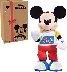 Mickey Mouse Disney Junior Funhouse Stretch Break 17 Inch Dancing and Singing Feature Plush, by Just Play