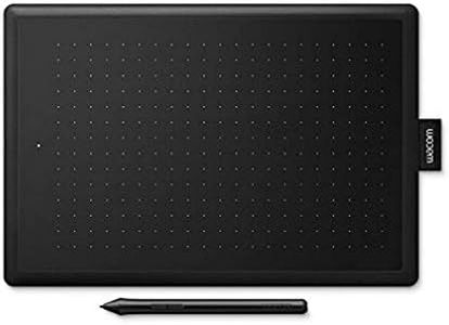 Wacom One by Wacom Medium Tableta digitalizadora, 2540 lineas por pulgada , 216 x 135 mm, USB, Negro - Tableta grafica (Alambrico, Pluma, 133 pps)