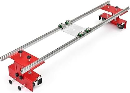 Router Sled for Woodworking for Slabs - 60 inches Router Sled for Flattening Slabs- 1500mm Linear Rail Guide Slab Guide Jig for Woodworking with Locking Function, Portable for Woodworking