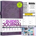 Guided Journal - Gratitude & Mental Health Journal for 5 Minute Daily | 90-Day Undated Planner for Positivity & Manifestation | Guided Mindfulness, Self Care & Reflection | Vision Board + Stickers