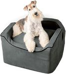 Snoozer Dog Car Seat, Lookout I Dog Booster Car Seat for Small Dogs Under 25lbs, Size: Medium, Pet Car Seat to Alleviate Car Sickness for Dogs, Removable Machine Washable Cover