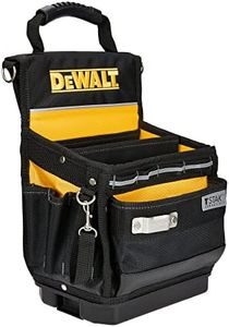 DEWALT Tool Bag, Easy Access Small Tool Pouch with Hard Bottom and Carrying Strap (DWST17624)