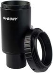 SVBONY Fully Metal 1.25 inch T Adapter and T2 T Ring Adapter for Cameras and Photography Dedicated CA1 Sleeve Extended Cylinder for Telescope (for Canon)