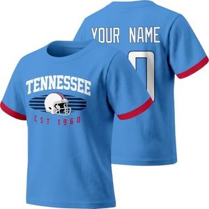 KREDE Tennessee T Shirt Custom Name Number for Kids Girl Boy Gift