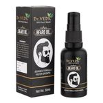 Dr Vedic Beard Hair Growth Oil For Faster Beard Growth & Thicker Looking Beard, Beard Oil For Patchy & Uneven Beard (30Ml) (Pack Of 1)