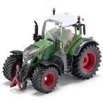 siku 3285, Fendt 724 Vario Tractor, 1:32, Metal/Plastic, Green, Ackermann steering and hitches