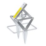YardYield - Reusable Mole Trap, Galvanized Steel Scissor Trap, Easy to Install, Fast Catch for Lawn (Silver)